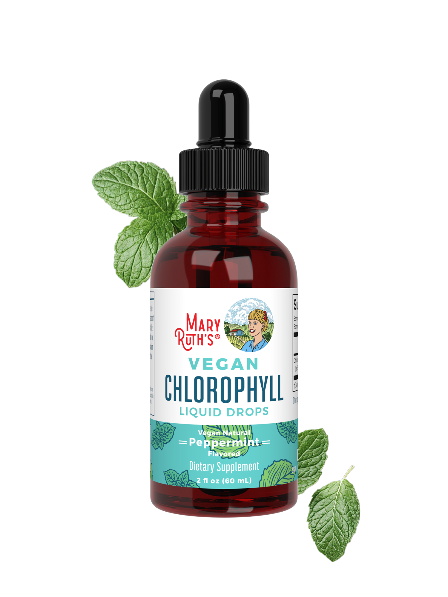 MaryRuth's Liquid Morning Multivitamin bottle with Peach Mango flavor label.