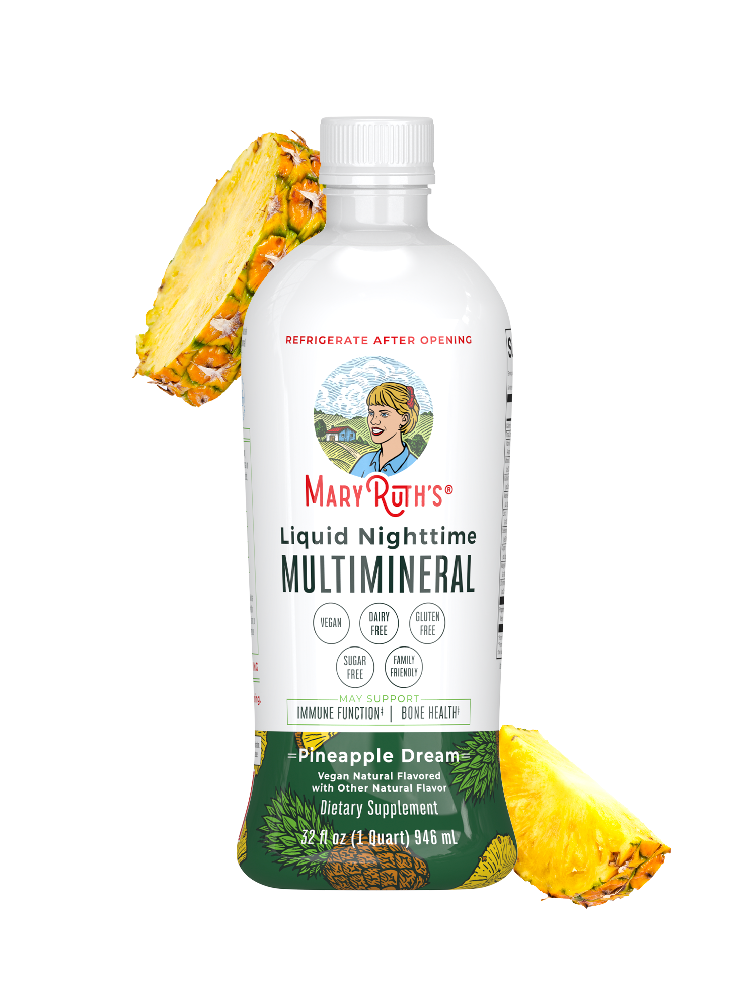 Liquid Nighttime Multimineral | Pineapple Flavor – MaryRuth Organics