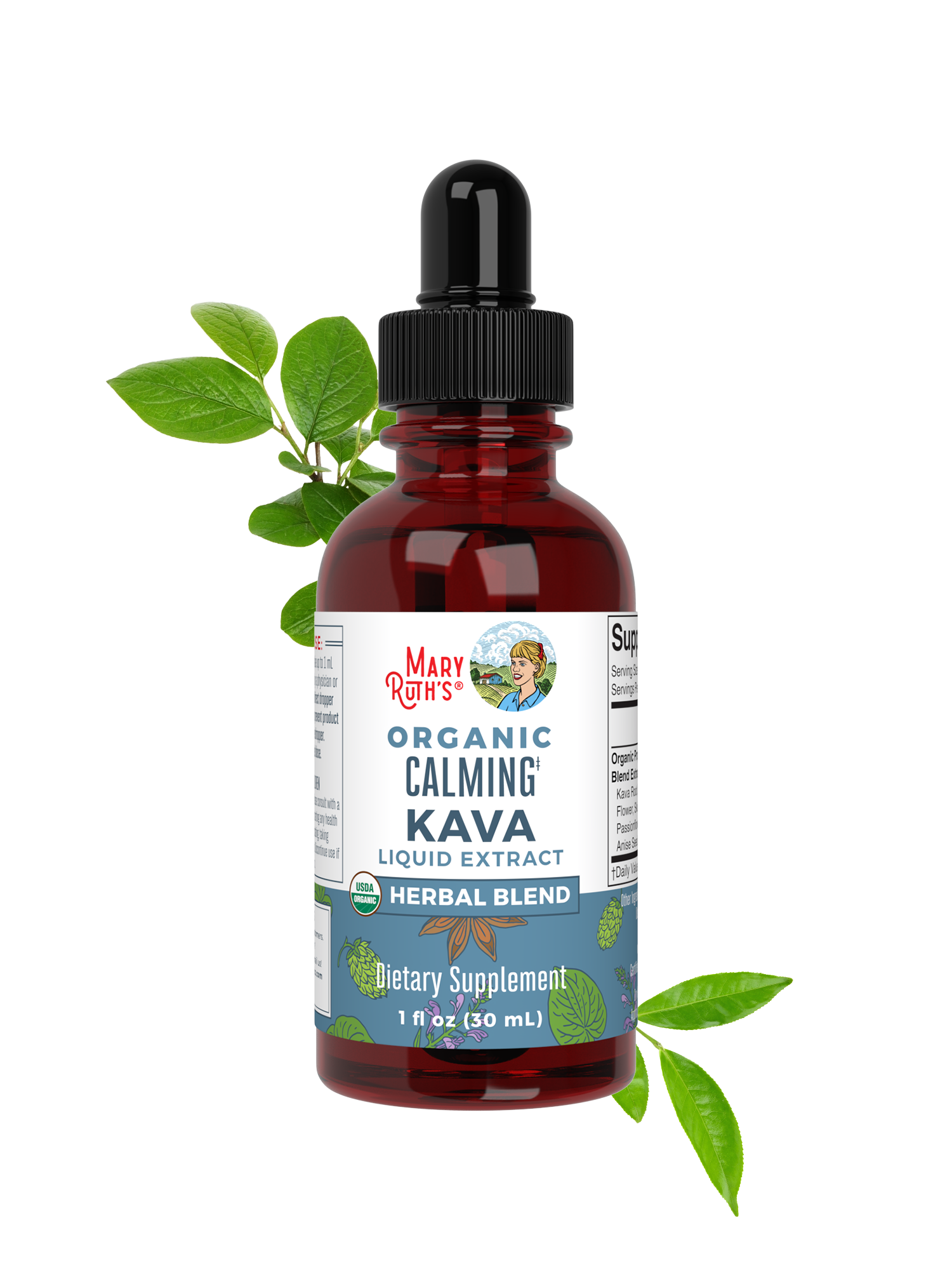 Organic Calming Kava Liquid Drops – MaryRuth Organics