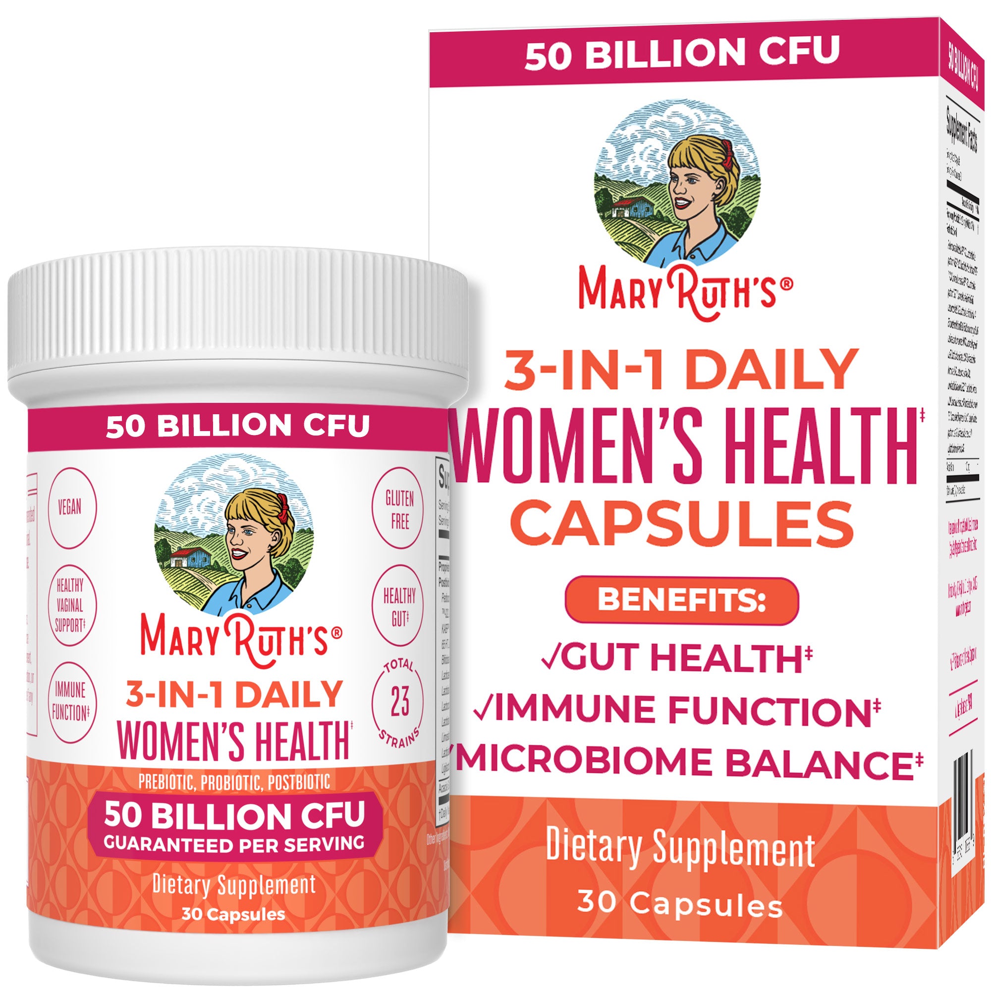 3 in 1 Women s Daily Capsules Gut Health Probiotics MaryRuth Organics 3 in 1 Women s Daily Capsules Gut Health Probiotics MaryRuth Organics