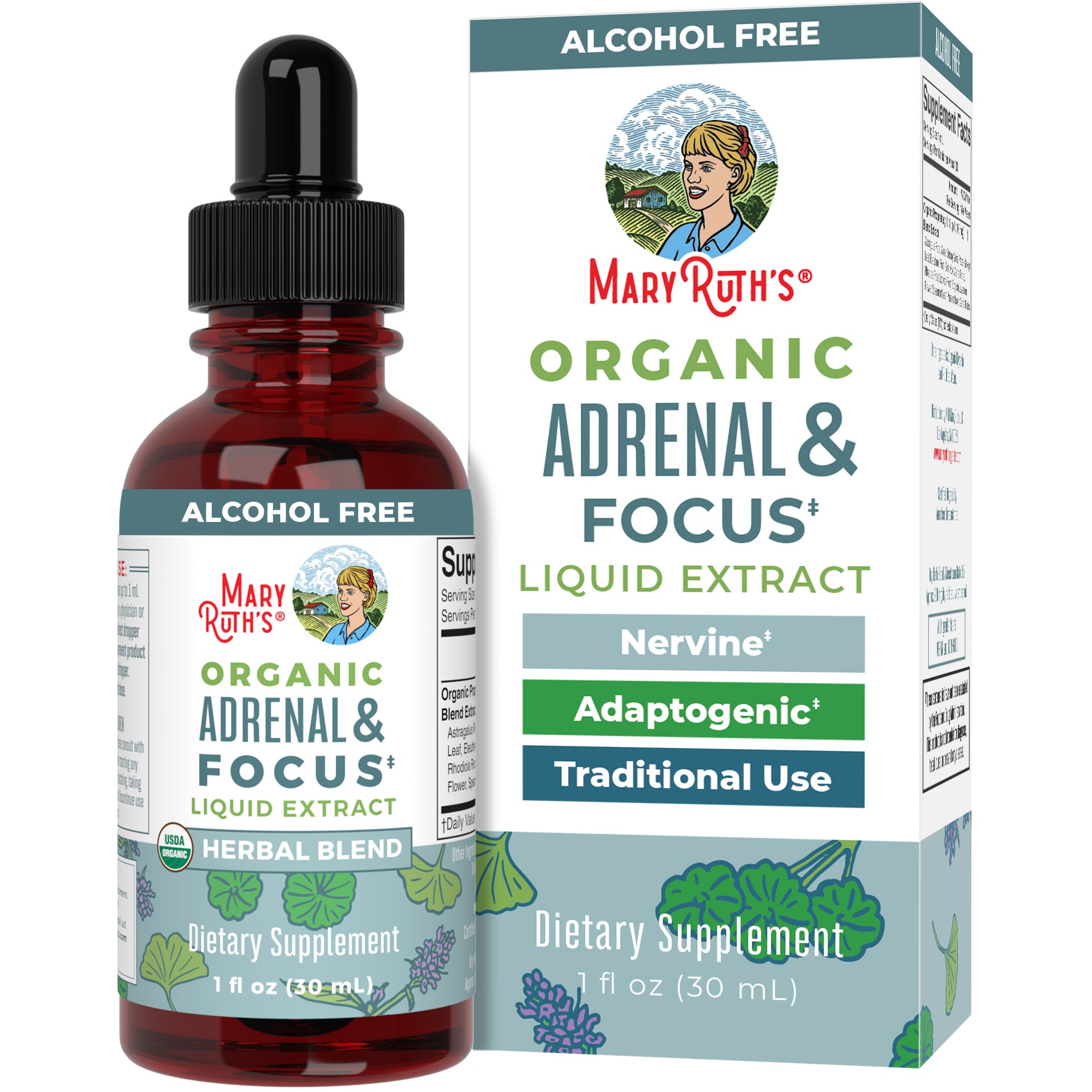 Organic Adrenal & Focus Herbal Blend