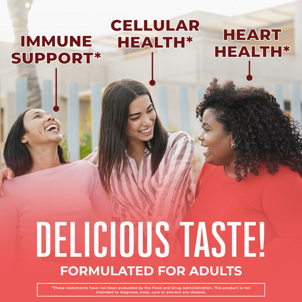 MaryRuth Vegan CoQ10 Supplement Gummies For Kids & Adults Raspberry Flavor Health Benefits