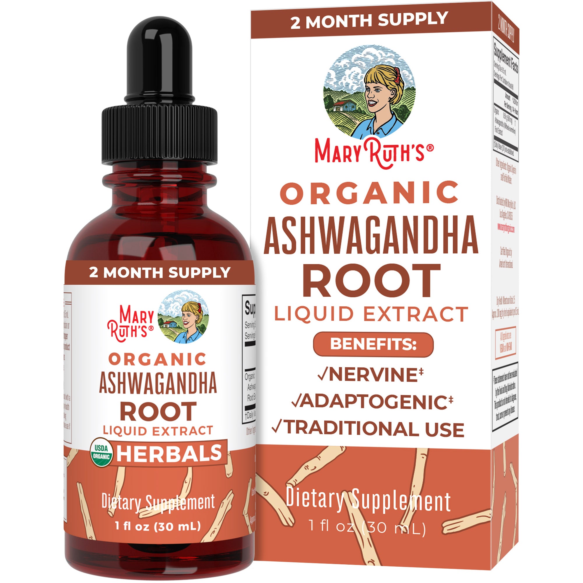 Organic Ashwagandha Root Liquid Drops