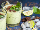 Healthy Vegan Mint Chocolate Chip Smoothie