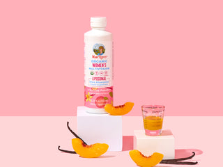 Banner image of article on Peaches Please Multivitamin Mocktail