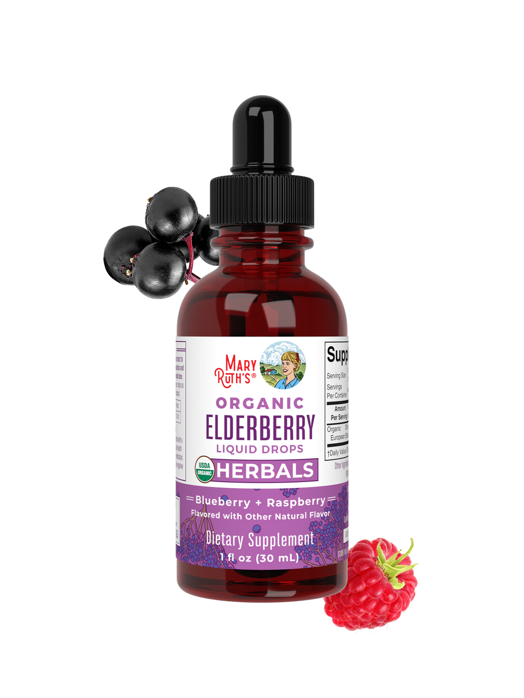 Organic Elderberry Liquid Drops