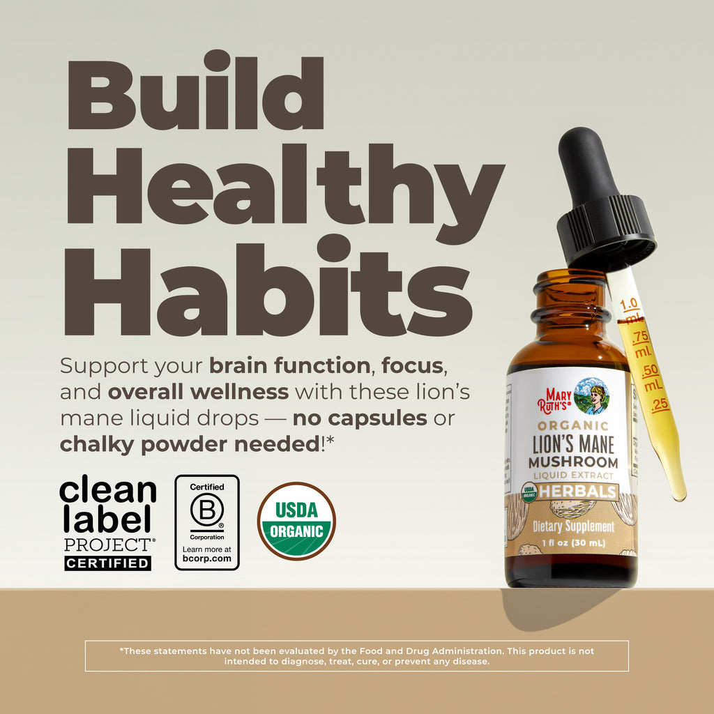 Organic Lion’s Mane Liquid Drops