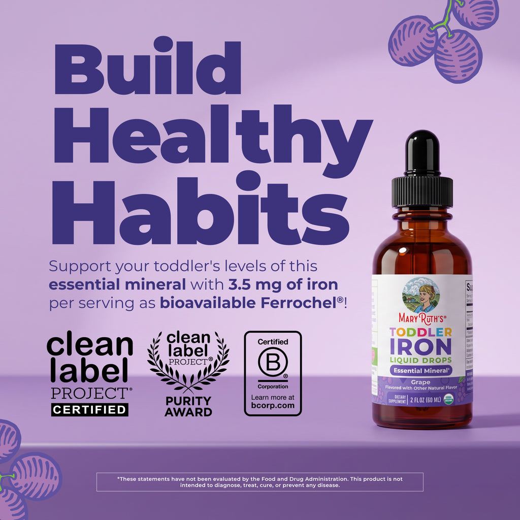 Organic Toddler Iron Liquid Drops