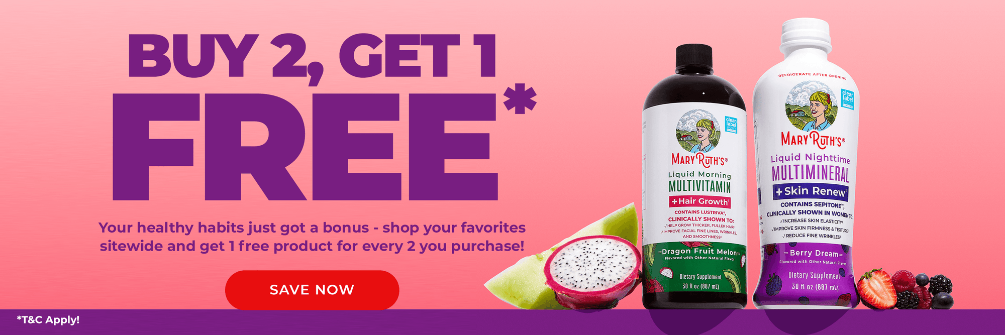 Buy 2, Get 1 FREE*