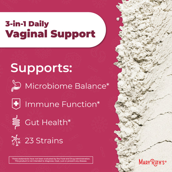 MaryRuth 3-in-1 Vaginal Health Support Powder with Probiotics Unflavored for healthy gut, mood, hormone balance, and immune function Advertisement