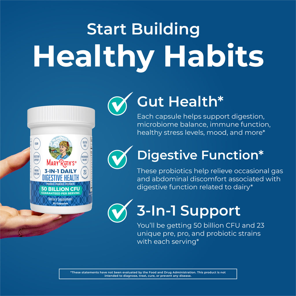 3-in-1 Daily Digestive Health Capsules Healthy Habits