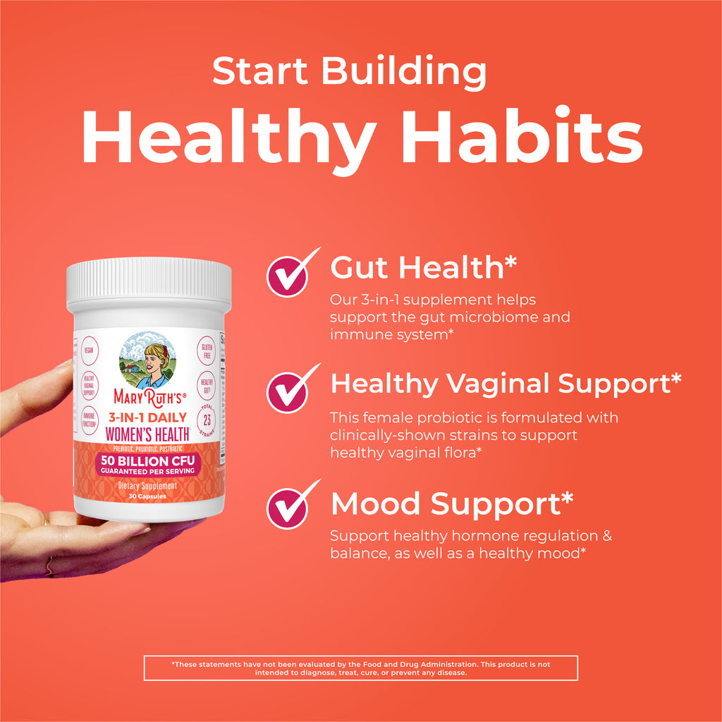3-in-1 Daily Women's Health Capsules Healthy Habits