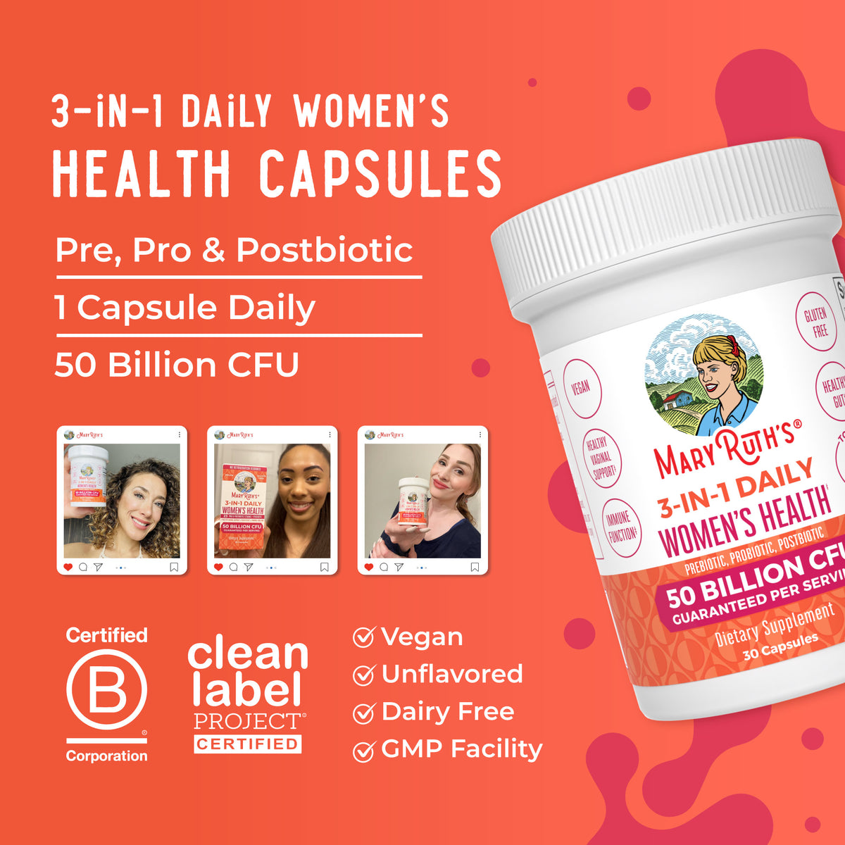 Digestive & Gut Health Vitamins & Supplements – MaryRuth Organics