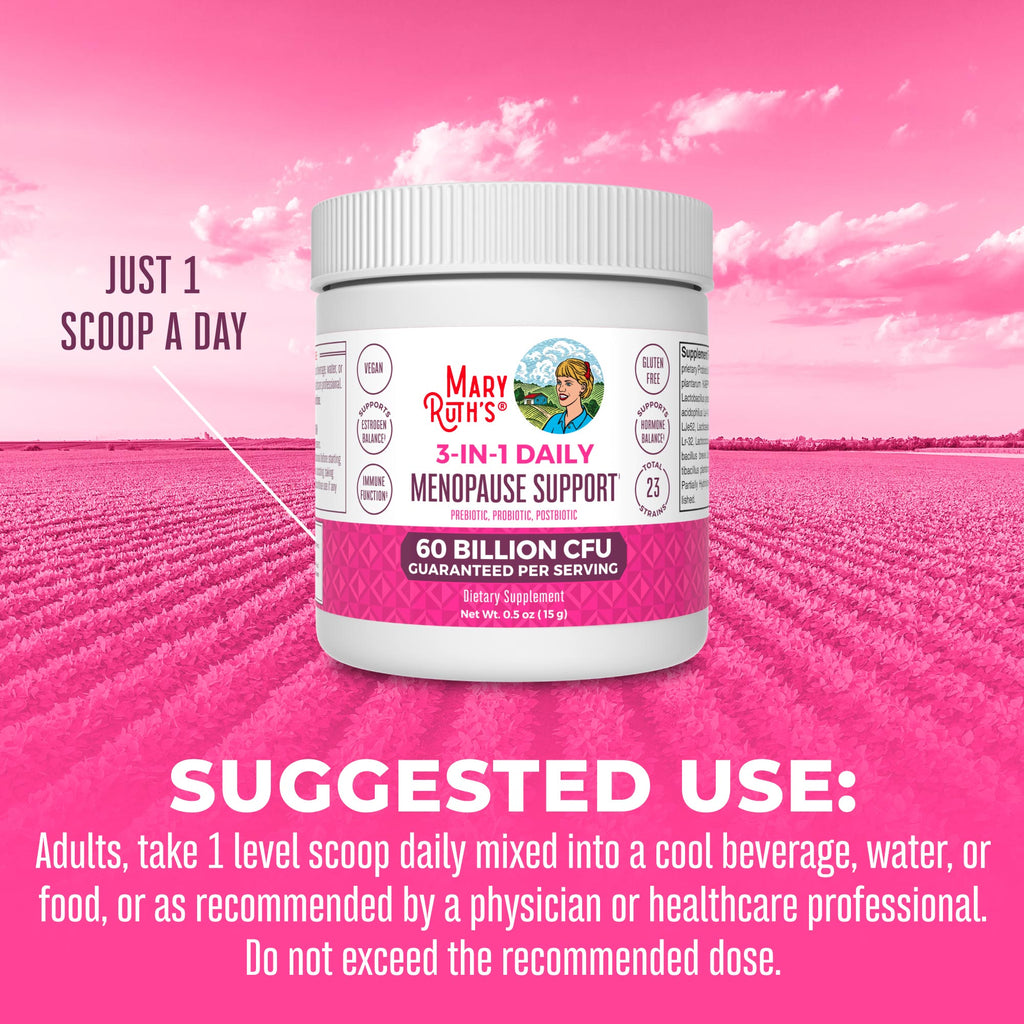 3-in-1 Menopause Support Powder Suggested Use
