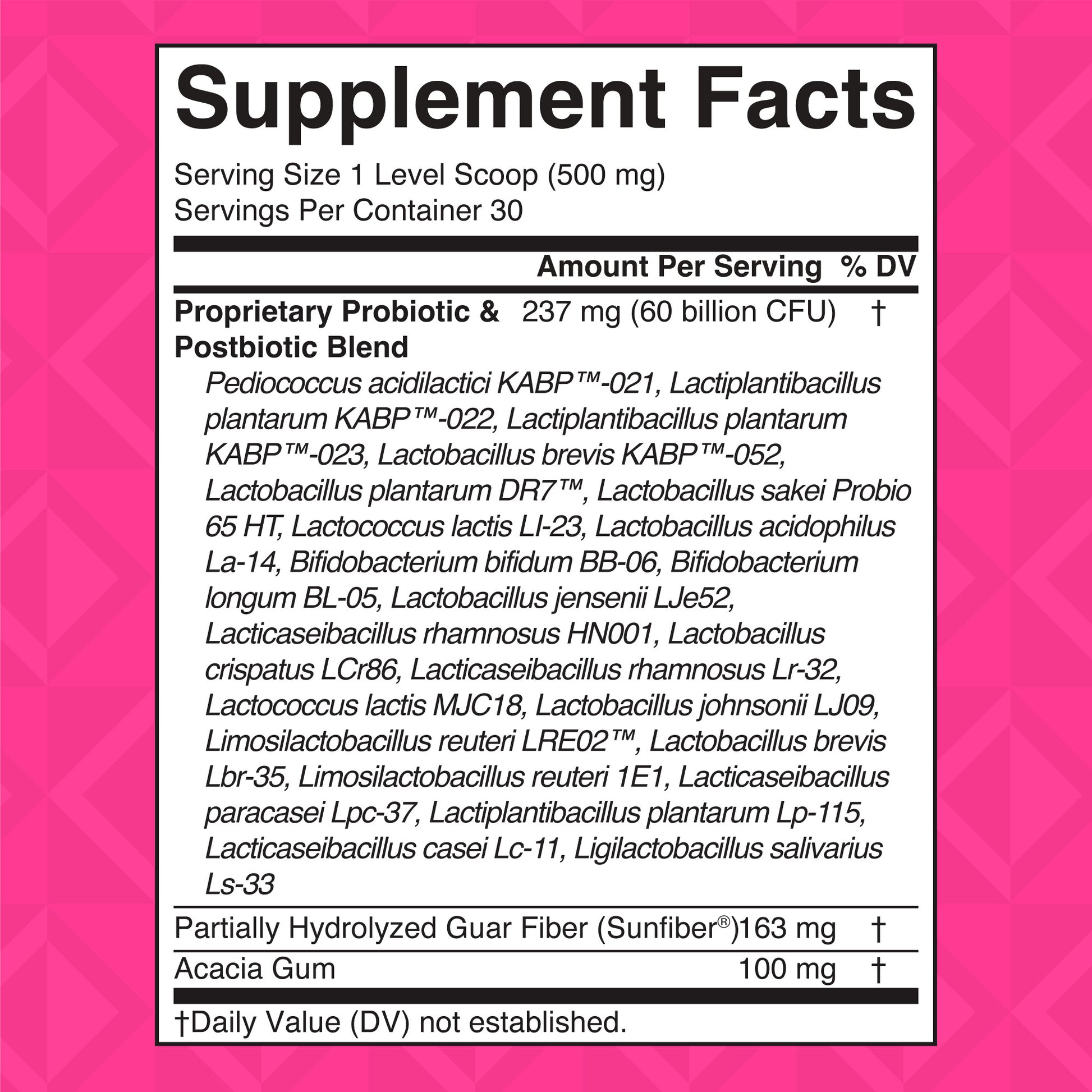 3-in-1 Menopause Support Powder Supplement Facts
