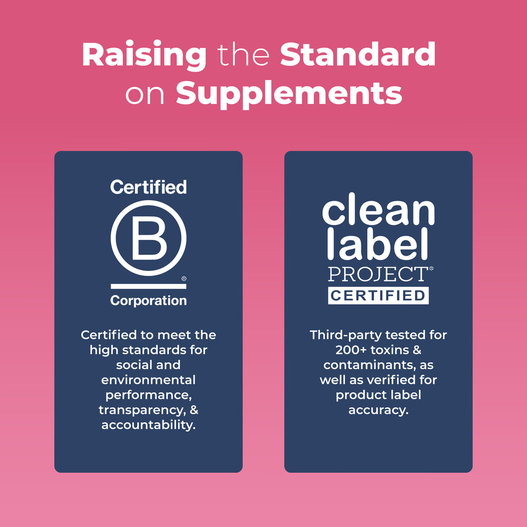Organic Prenatal & Postnatal Multivitamin Gummies B Corp Clean Label Project Certified