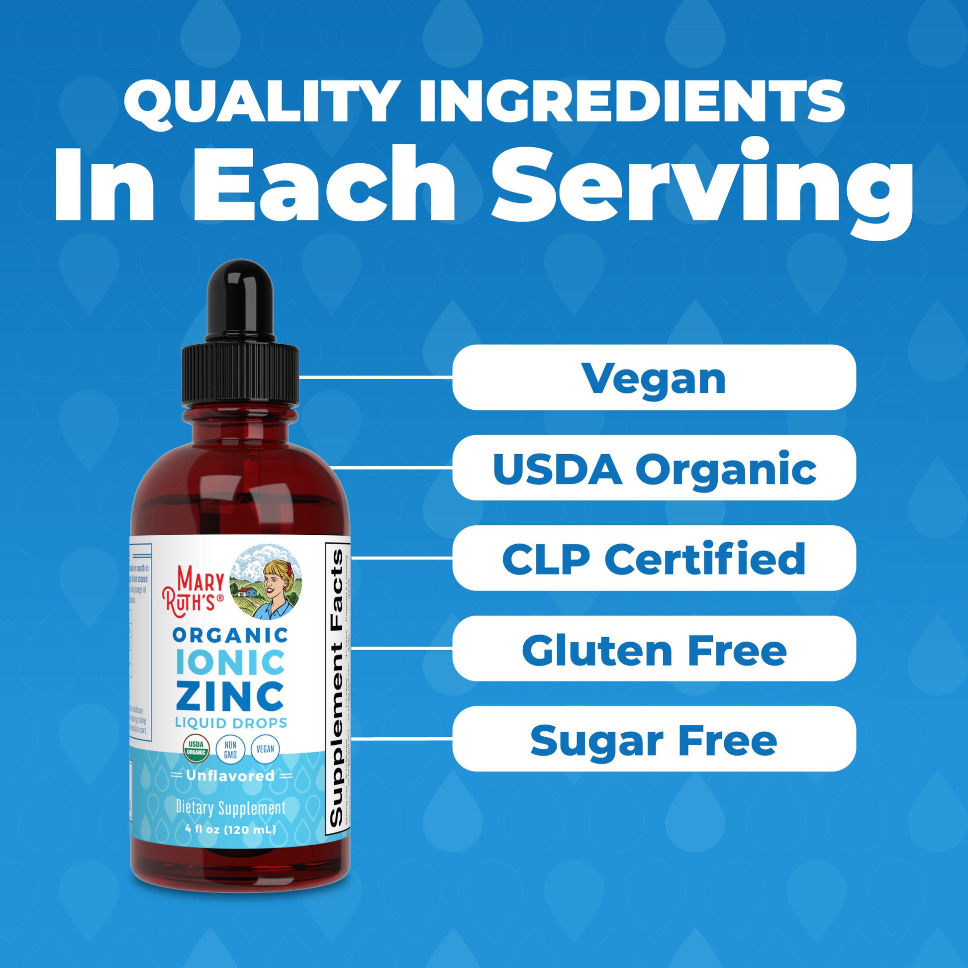 Organic Ionic Zinc Liquid Drops