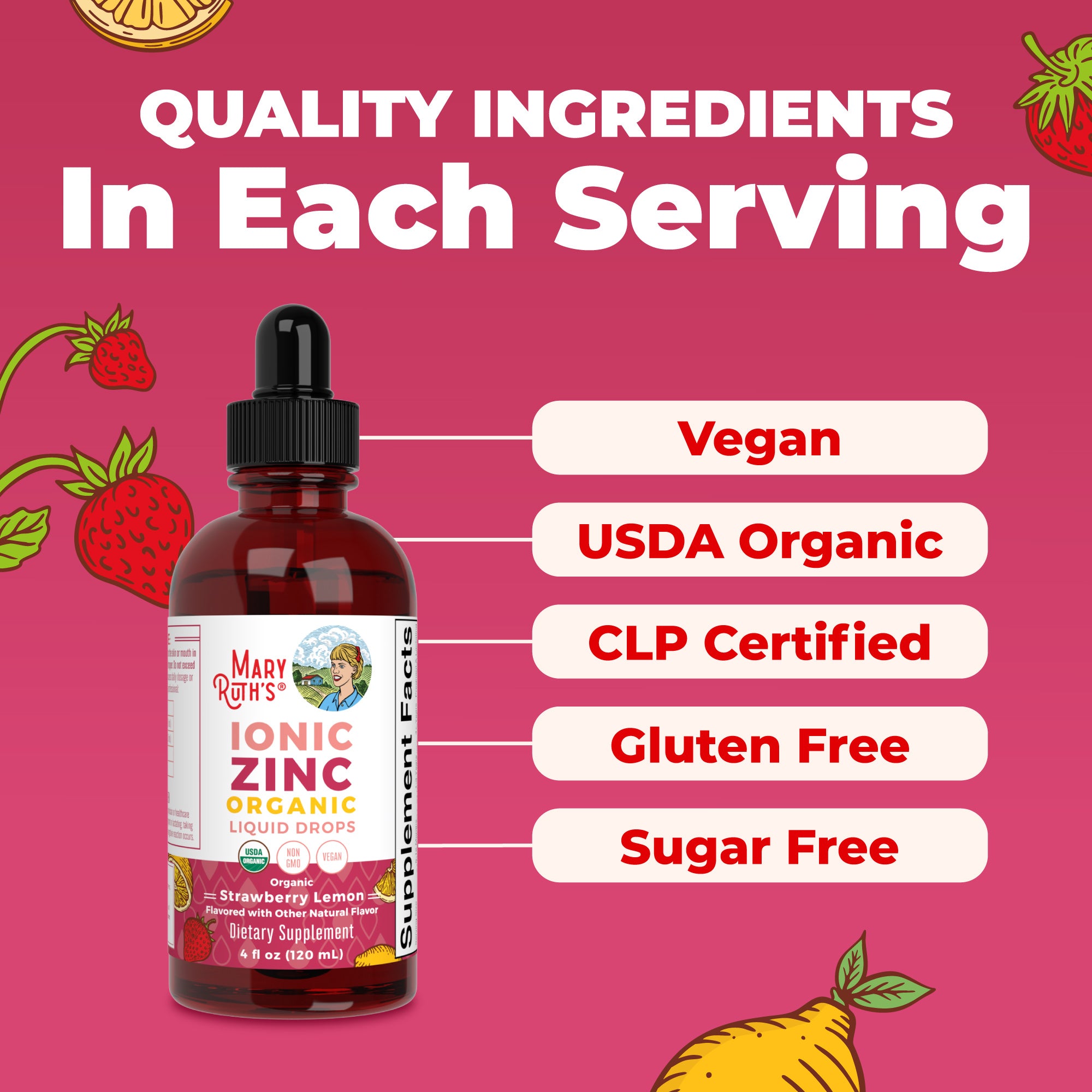 Zinc Liquid Drops For Immune Support and Skin Health – MaryRuth