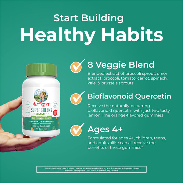 Super Greens Gummies | Veggie Vitamins – MaryRuth Organics