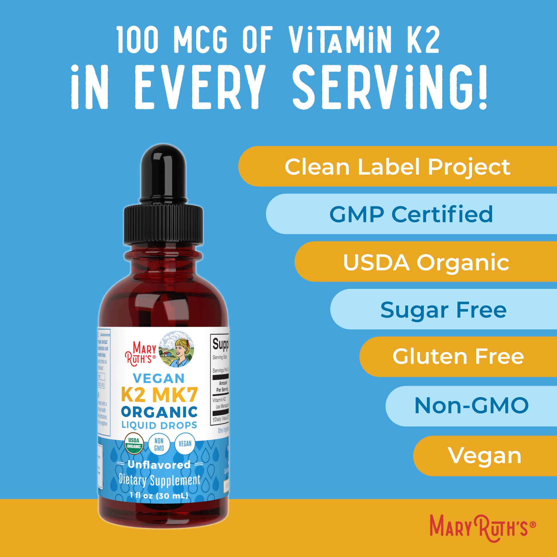 K2 (MK7) Organic Drops