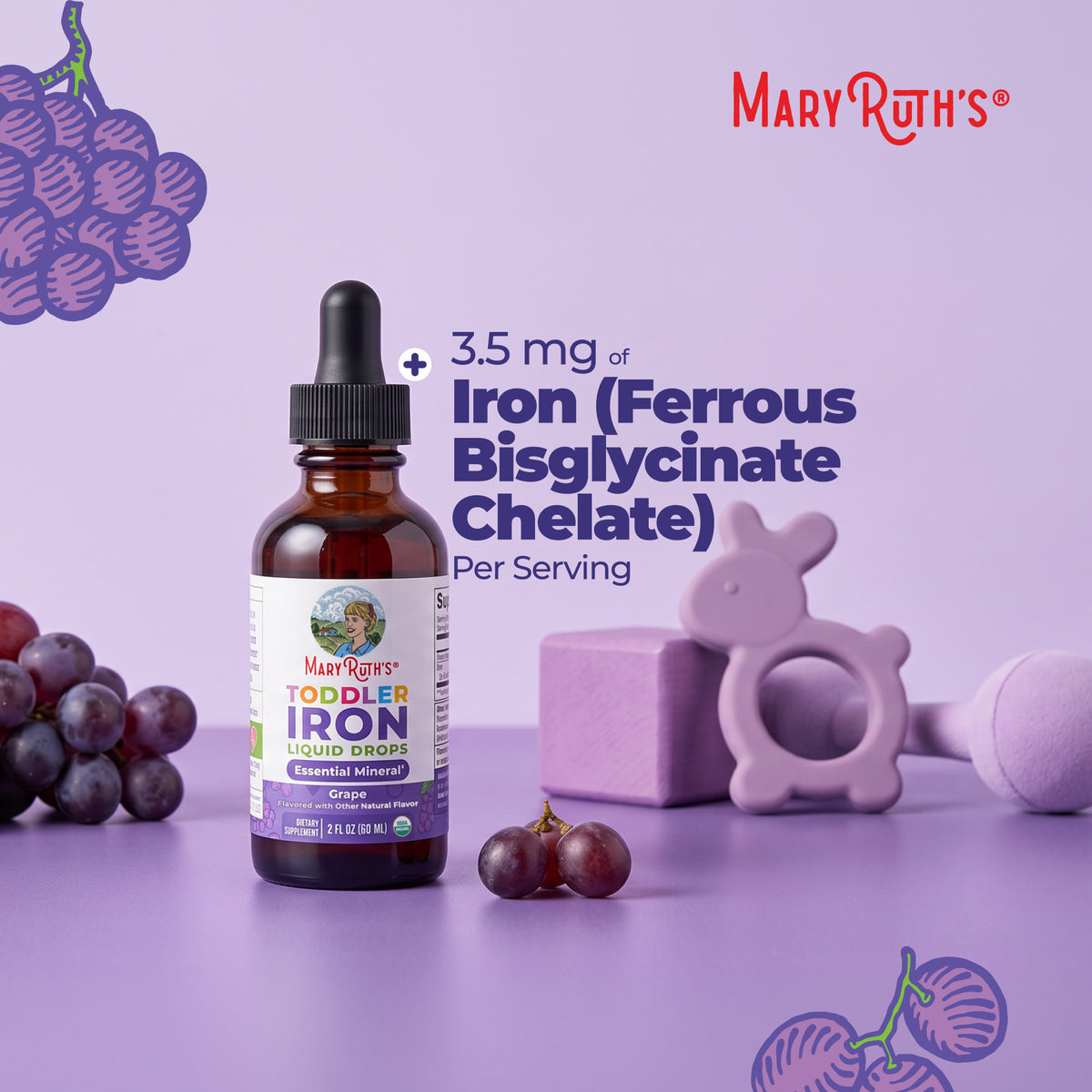 Organic Toddler Iron Liquid Drops