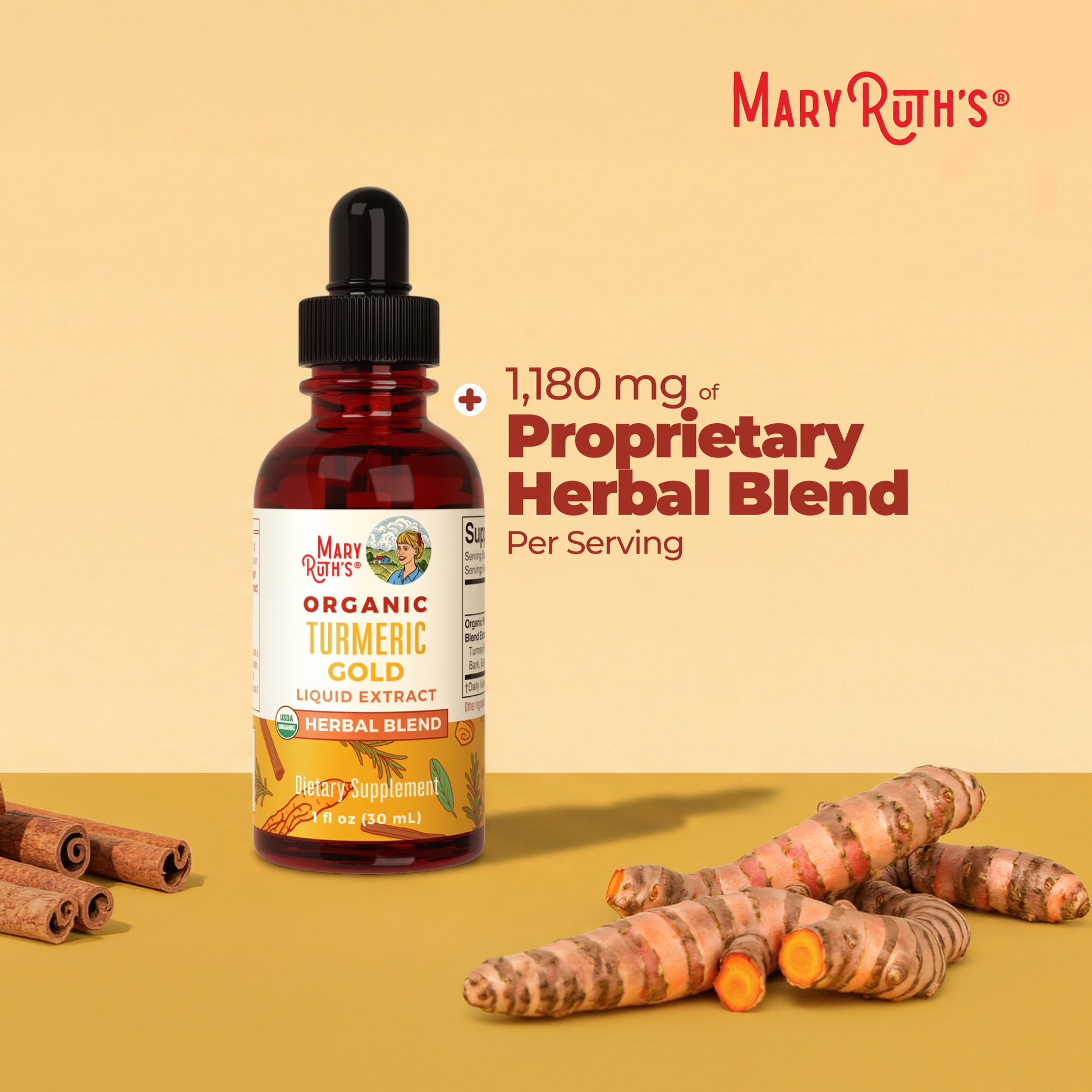 Organic Turmeric Gold Herbal Blend Liquid Drops