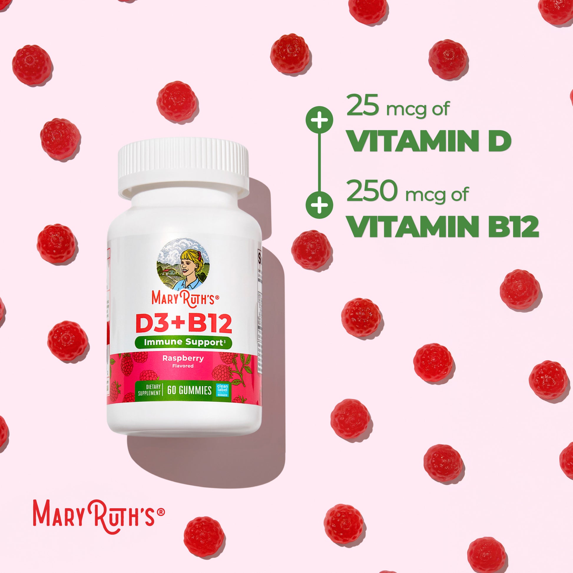 Sugar-Free D3 + B12 Gummies