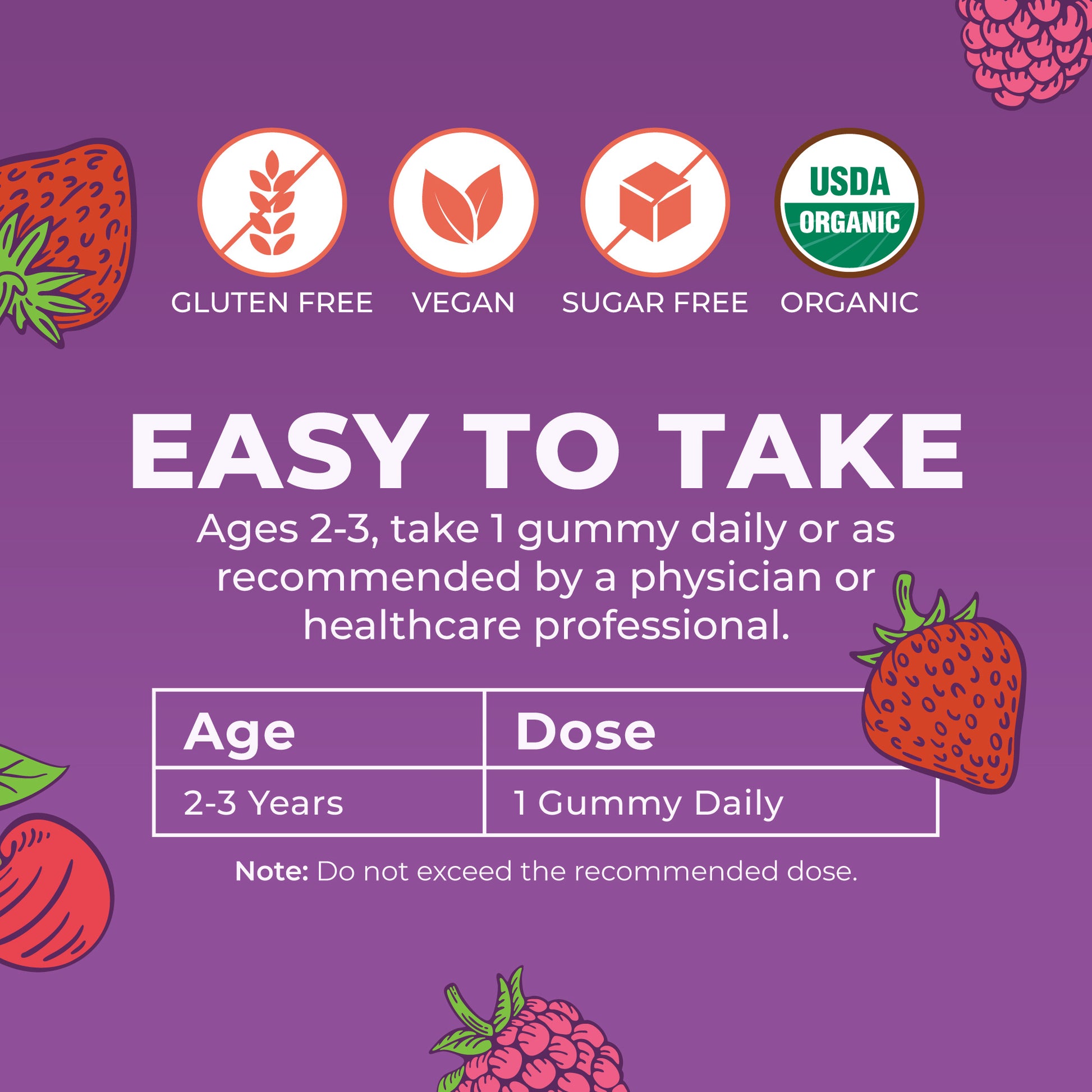 Organic Toddler Multivitamin Gummies