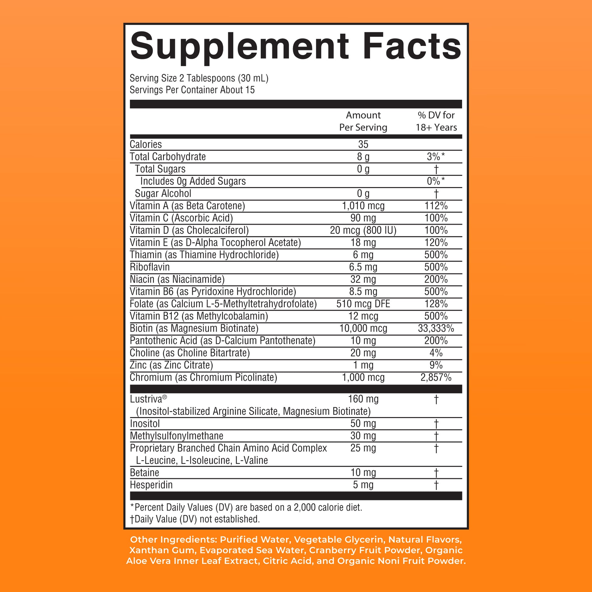 Liquid Morning Multivitamin + Hair Growth