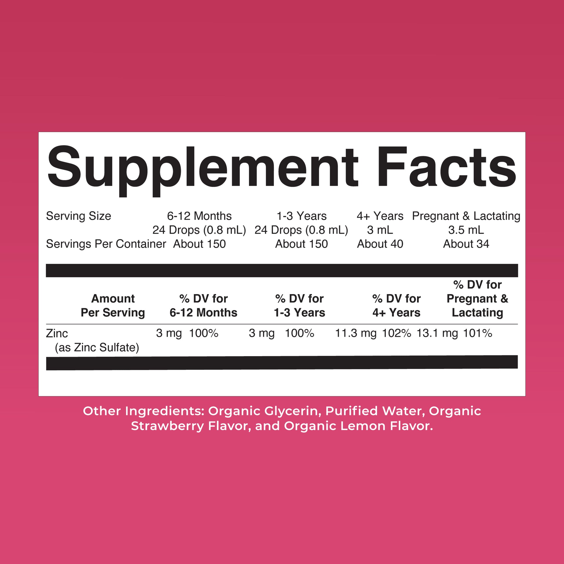 Organic Ionic Zinc Liquid Drops