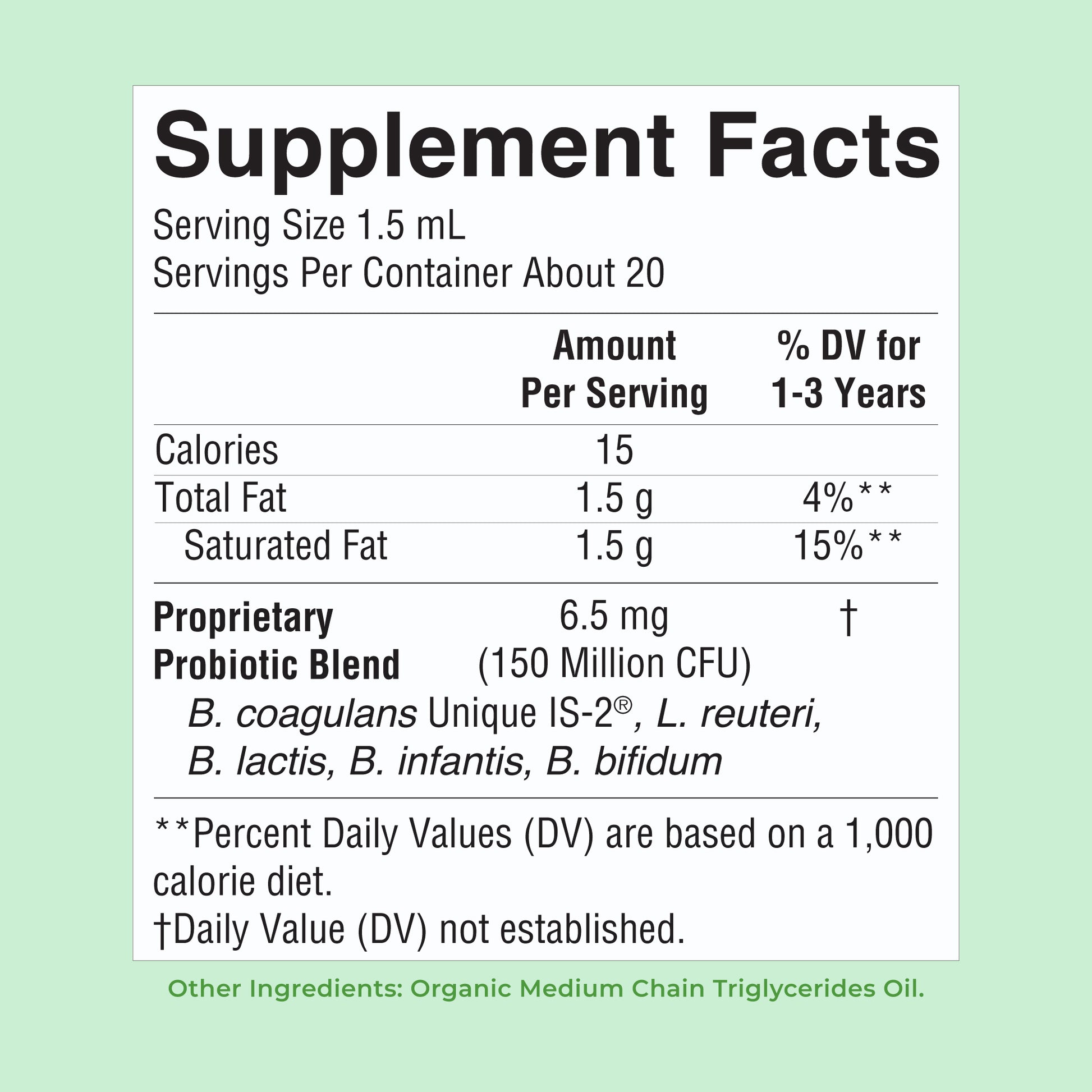 CoComelon Organic Toddler Liquid Probiotic