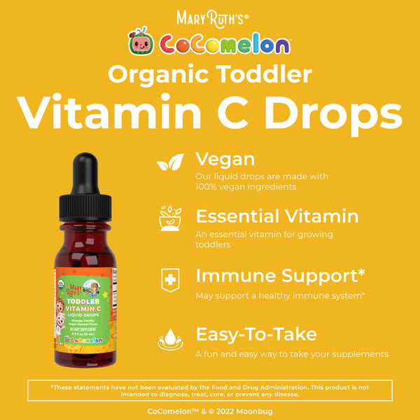 CoComelon Toddler Vitamin C Liquid Drops – MaryRuth Organics