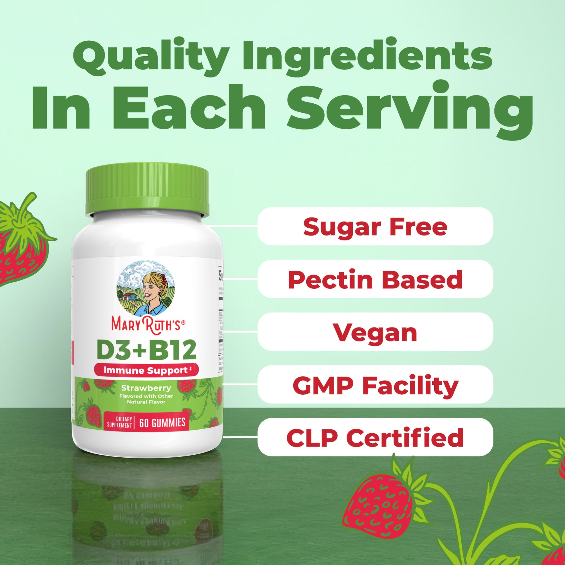 D3 B12 Gummies Strawberry