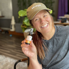 Holly M. holding product