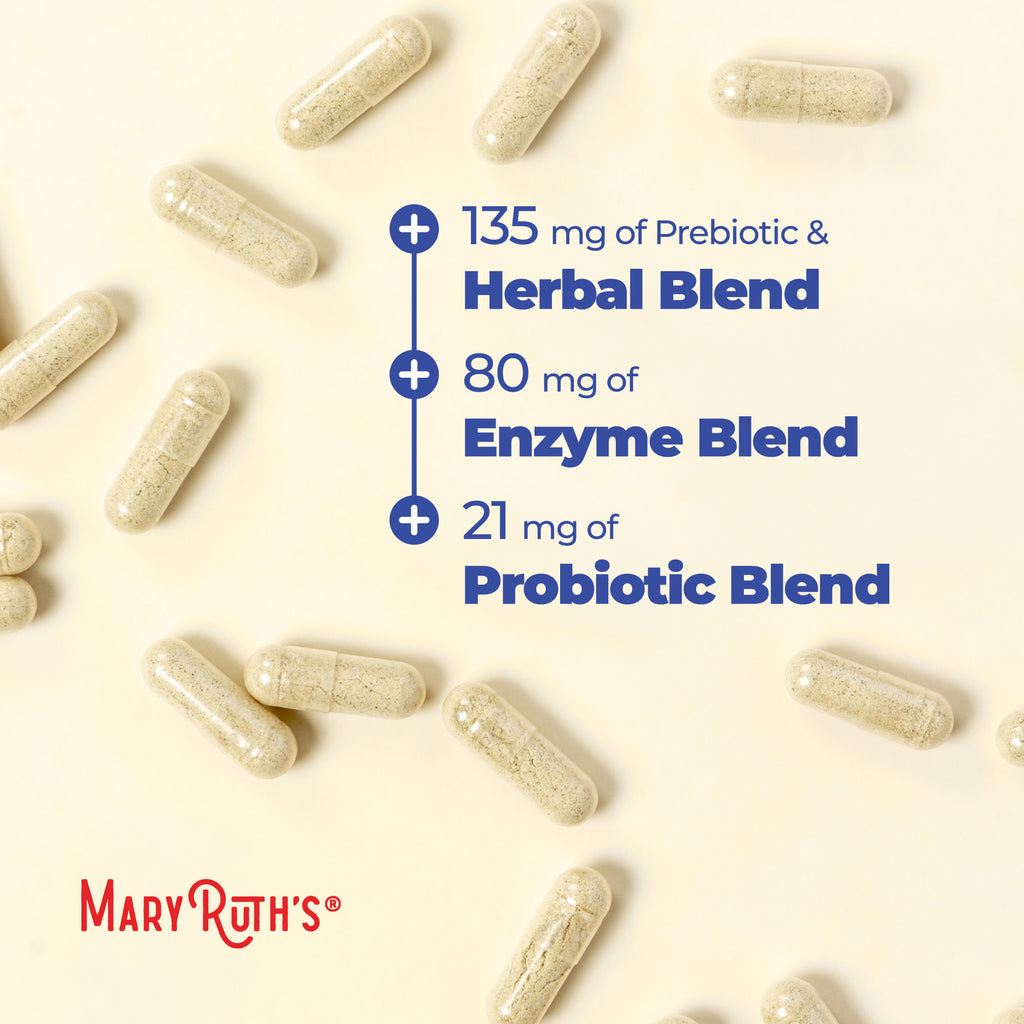 Gut Flora Health+ Enzymes 60 Capsules Unflavored Benefits 2 