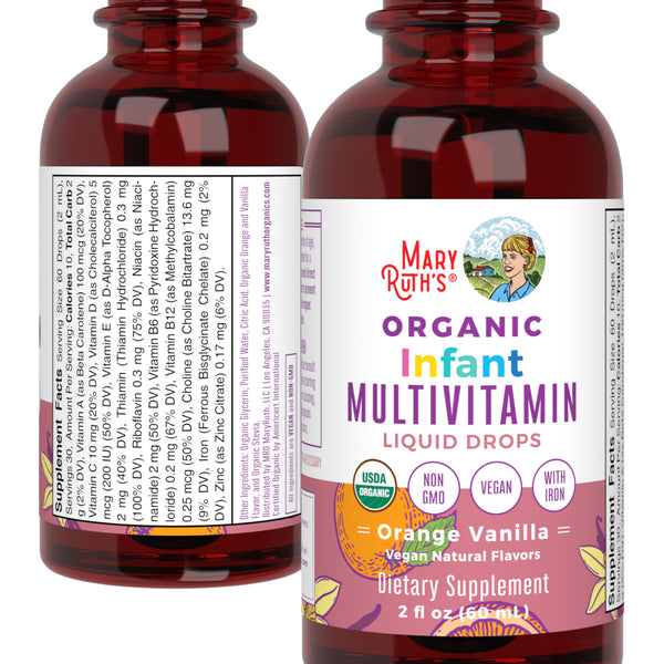Mary Ruth Multi Organic Infant Multivitamin with Iron Liquid Drops – MaryRuth Organics