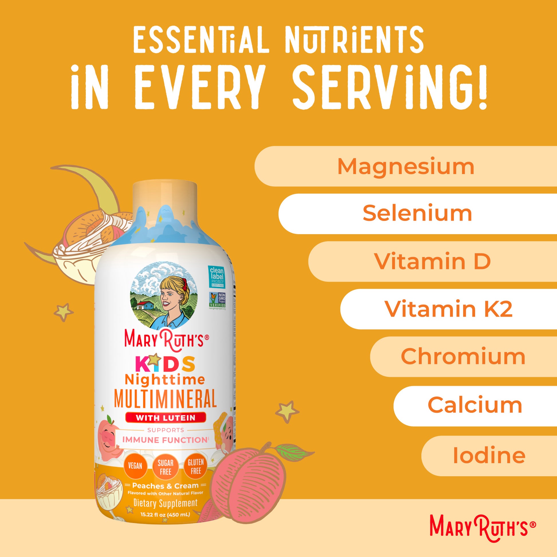 Kids Liquid Nighttime Multimineral Ingredients