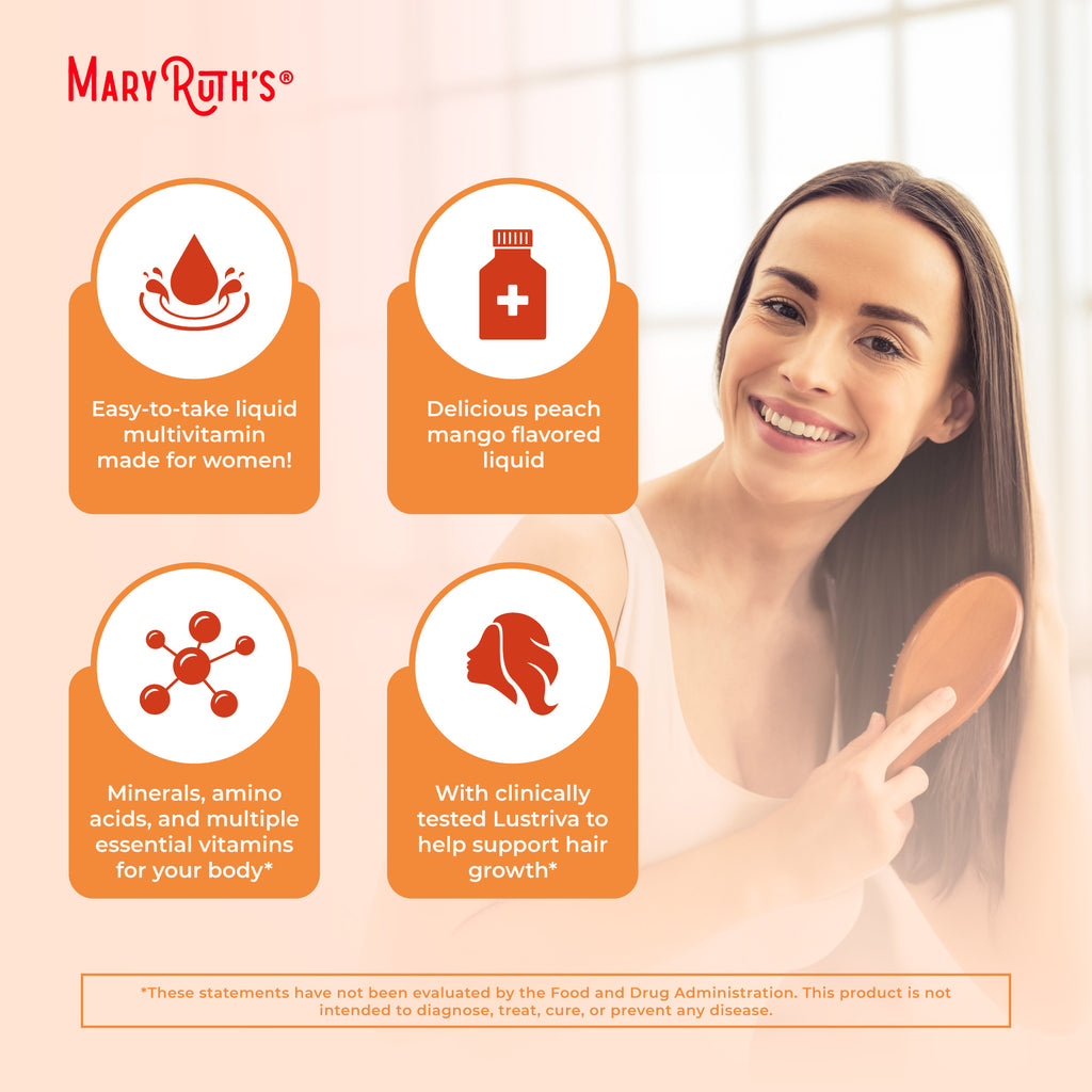 Liquid Morning Multivitamin + Hair Growth Travel Pack Benefits