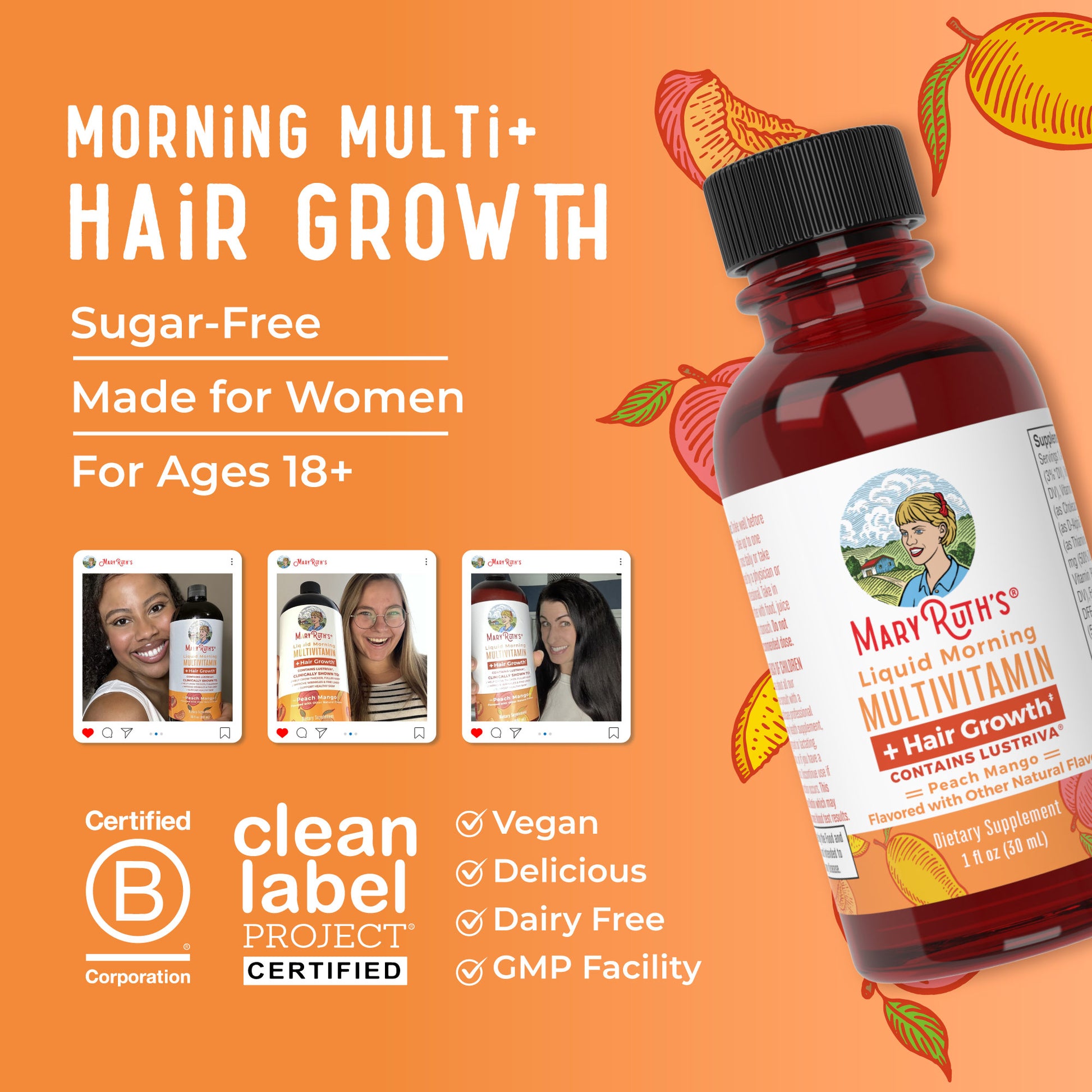 Liquid Morning Multivitamin + Hair Growth Travel Pack Lifestyle