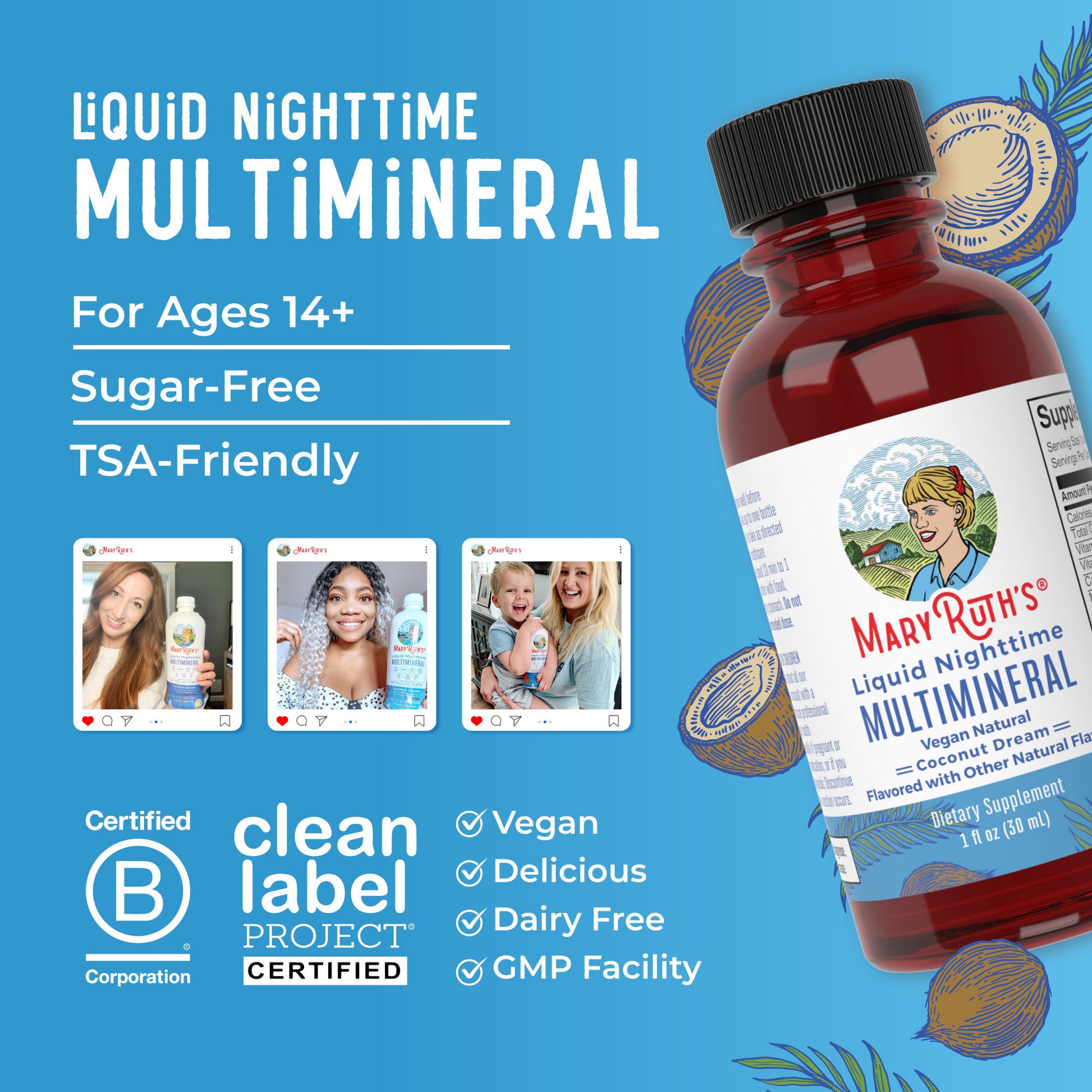Liquid Nighttime Multimineral Travel Pack Benefits