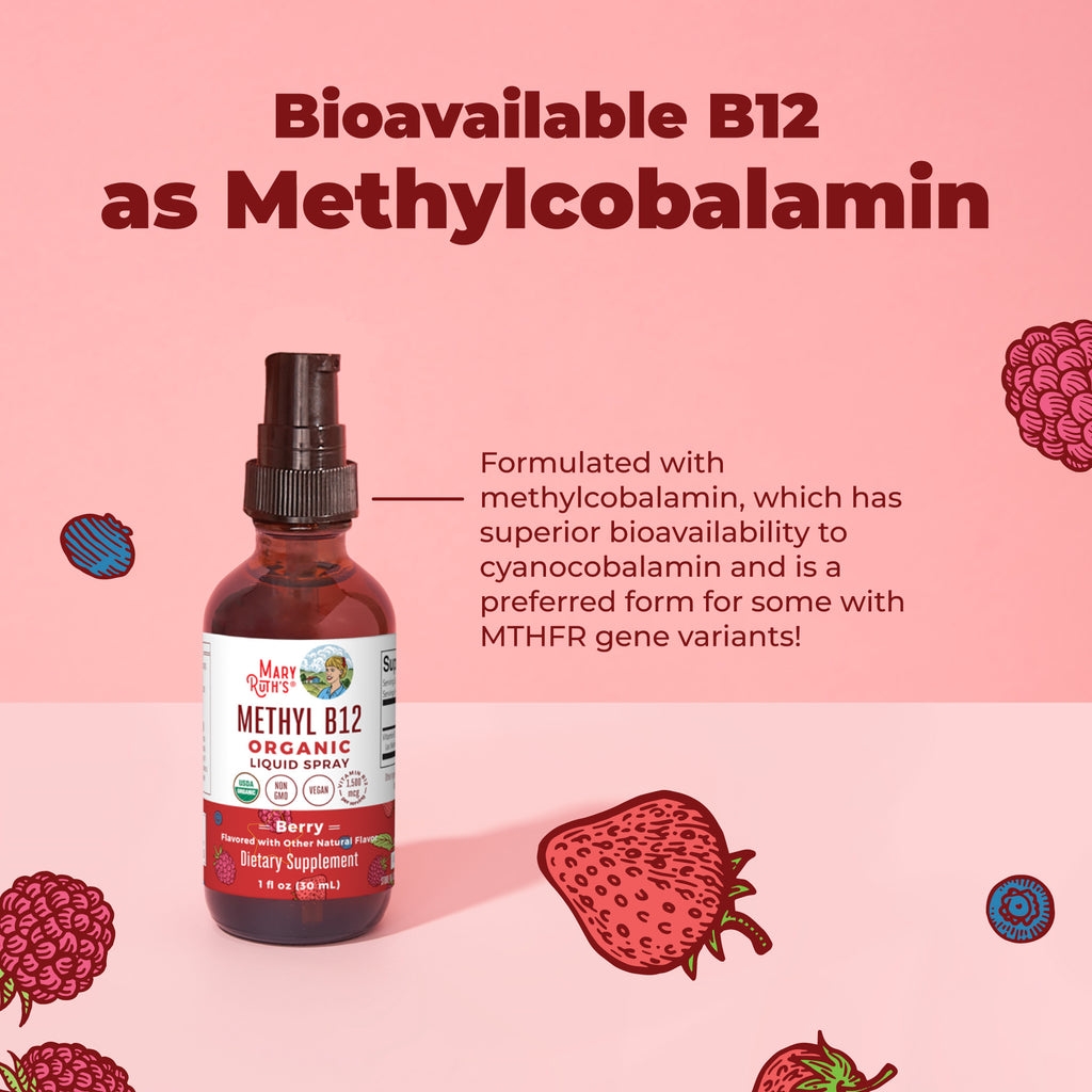 Methyl B12 Organic Spray 1oz Berry Benefits