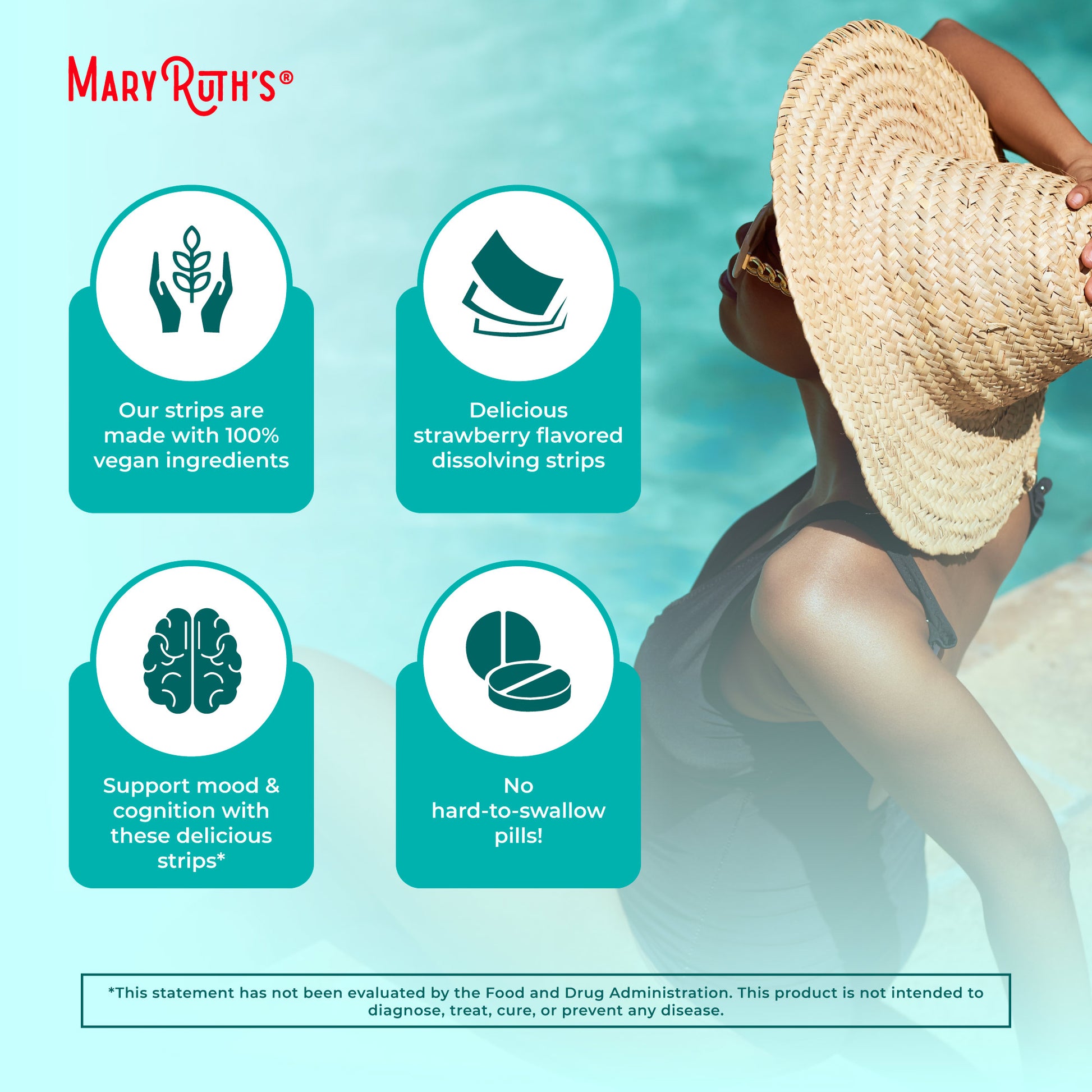 Mood Cognition Dissolving Strips Strawberry Benefits