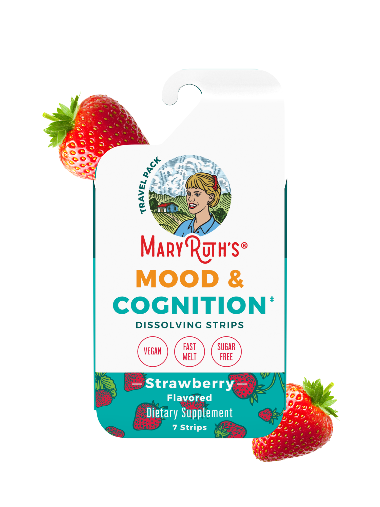 Mood Cognition Dissolving Strips Strawberry