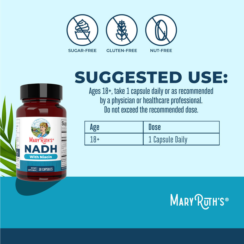 NADH Capsules 30CT Suggested Use