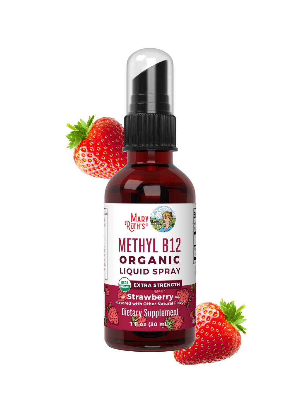 Methyl B12 Organic Spray, Strawberry