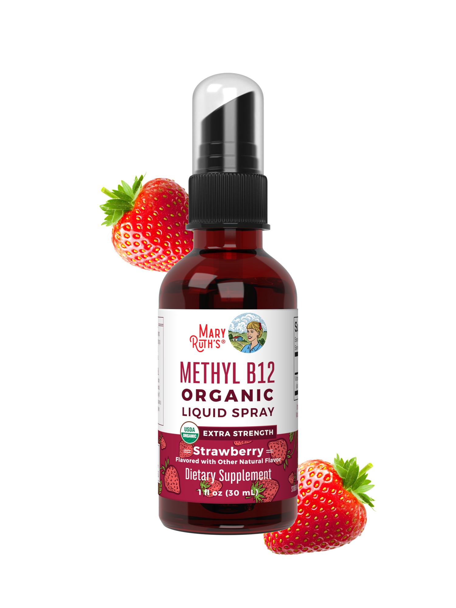 Methyl B12 Organic Spray, Strawberry