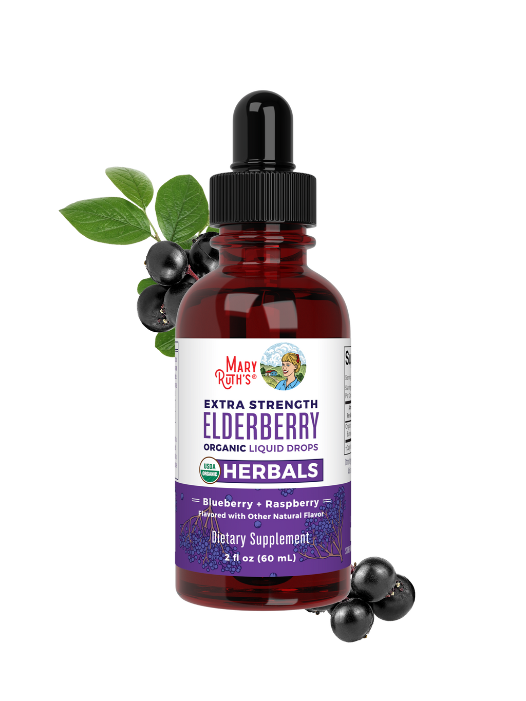 Organic Elderberry Extra Strength Liquid Drops