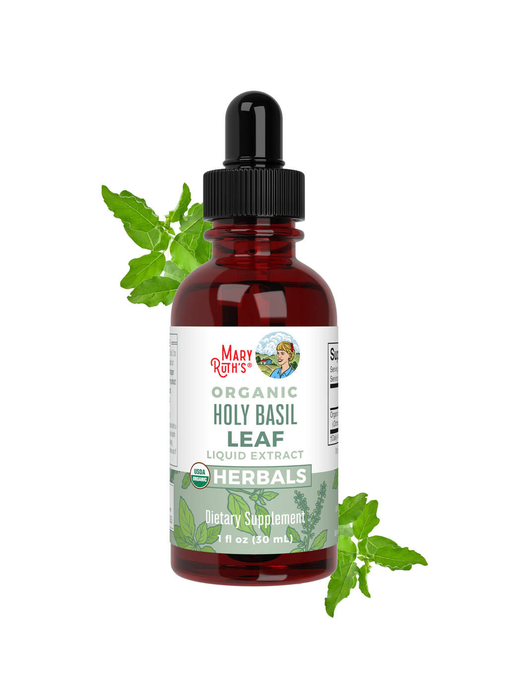 Organic Holy Basil Leaf Liquid Drops