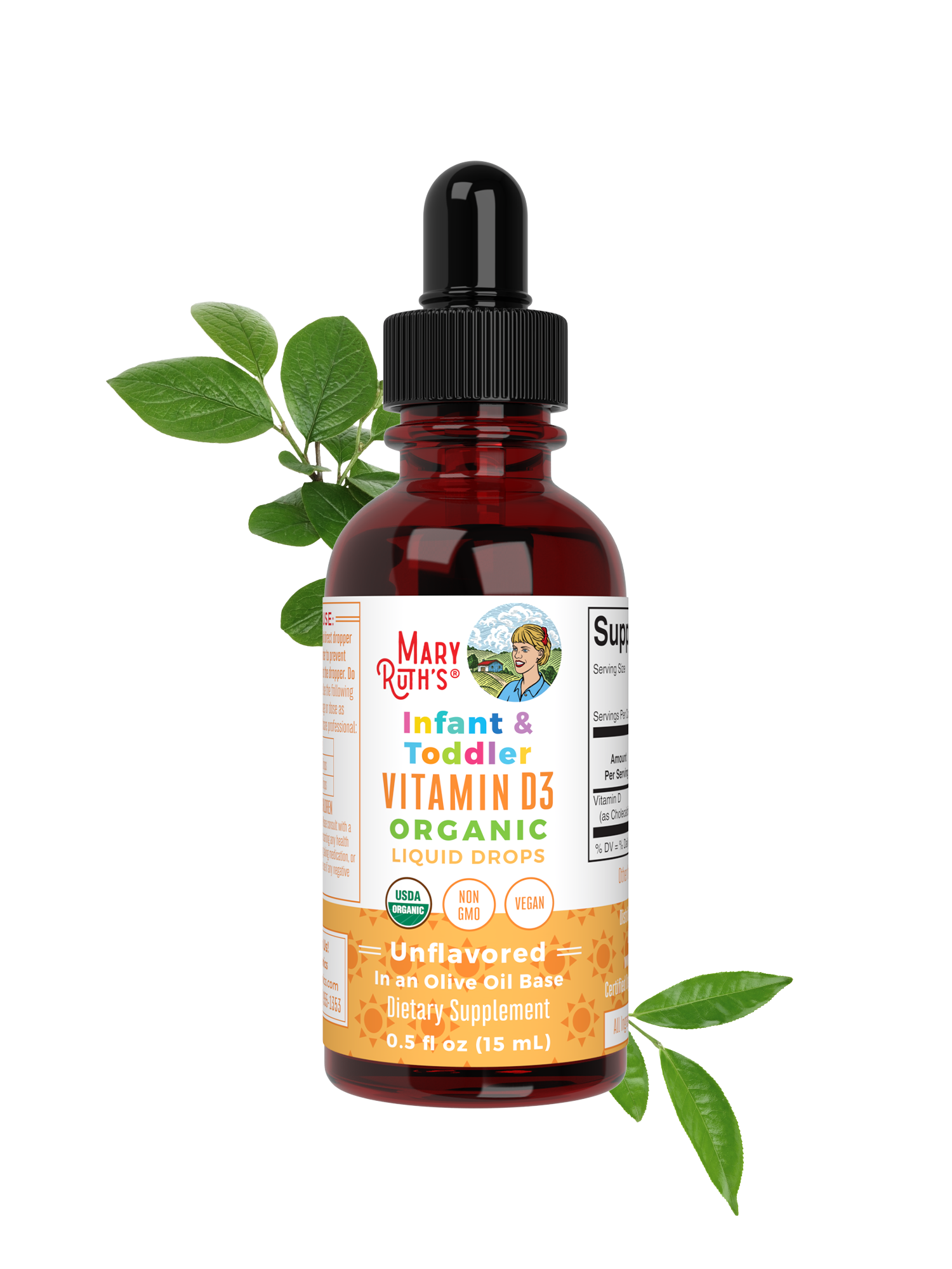 Infant & Toddler Vitamin D3 Organic Liquid Drops