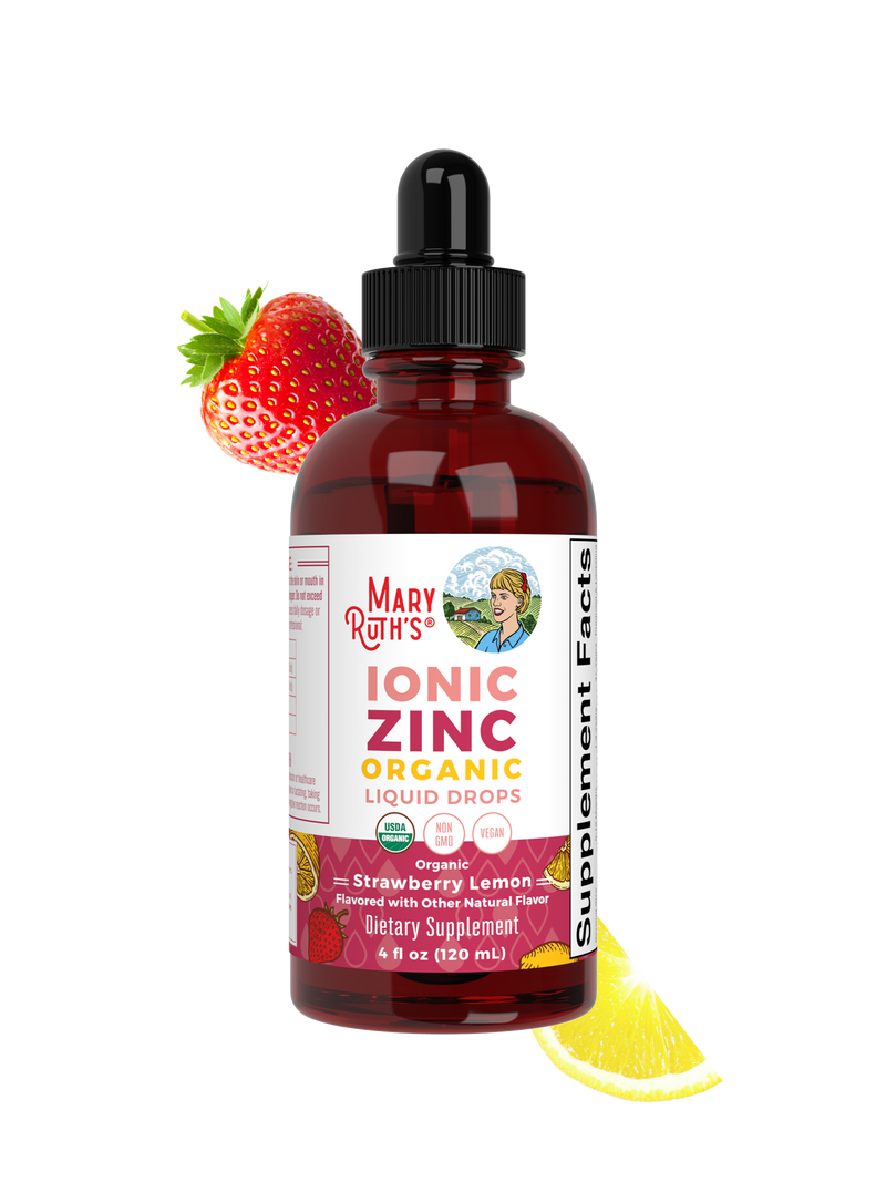 Liquid Ionic Zinc, Strawberry & Lemon
